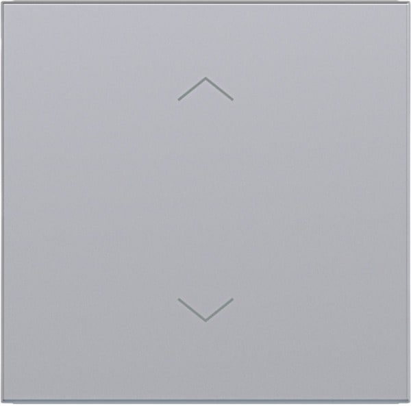HAGER - A.x/C.x Wippe 1fach mit Aufdruck Symbol Pfeile, titan matt, lack.