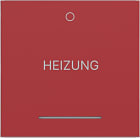 HAGER - A.x/C.x Wippe 1fach mit Aufdruck Heizung Notschalter, 0, rot glänzend