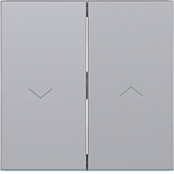 HAGER - A.x/C.x Wippe 2fach mit Aufdruck Symbol Pfeil, titan matt, lack.