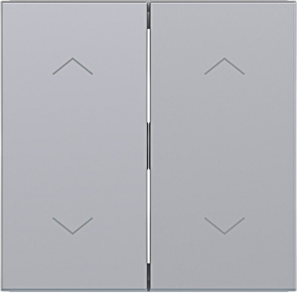 HAGER - A.x/C.x Wippe 2fach mit Aufdruck Symbol Pfeile, titan matt, lack.