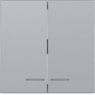 HAGER - A.x/C.x Wippe 2fach klare Linse titan matt, lack.