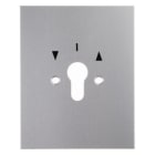 HAGER - Metall-Abdeckung Druckguss IP44 mit Aufdruck