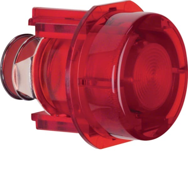 HAGER - Tasterknopf für Drucktaster und Lichtsignal E10 Zubehör rot transparent