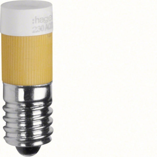 HAGER - LED-Lampe für Lichtsignal E10 und Drucktaster 230 V gelb