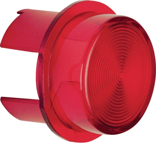 HAGER - Haube für Drucktaster/Lichtsignal E10 rot transparent