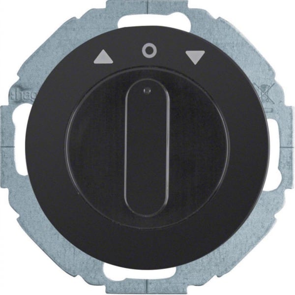 HAGER - Serie R.classic Jalousie- Drehschalter 1polig, schwarz
