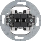 HAGER - Doppeltaster Einsatz runde Tragplatte, 10 A/250 V, UP