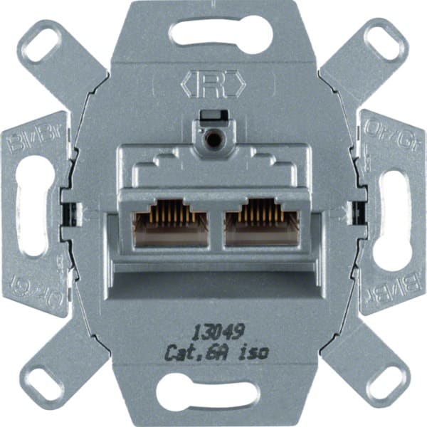 HAGER - UAE-Steckdose 8/8-polig geschirmt Cat.6A