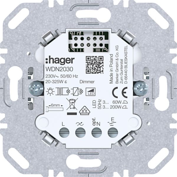 HAGER - A.x/C.x Dimmer-Einsatz, 1fach UP