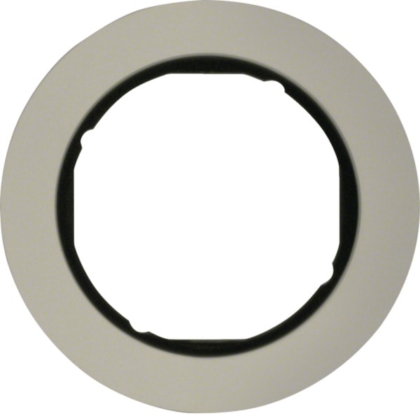 HAGER - Rahmen R.classic 1fach Alu/schwarz