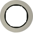 HAGER - Rahmen R.classic 1fach Alu/schwarz