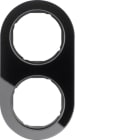 HAGER - Rahmen R.classic 2fach Glas schwarz
