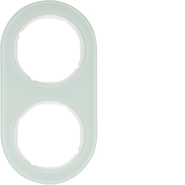 HAGER - Rahmen R.classic 2fach Glas polarweiß
