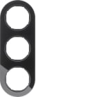HAGER - Rahmen R.classic 3fach Glas schwarz