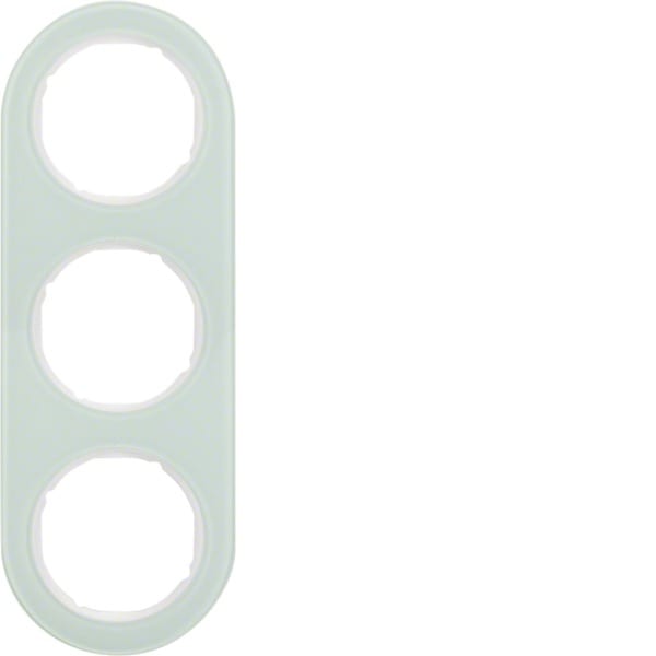 HAGER - Rahmen R.classic 3fach Glas polarweiß