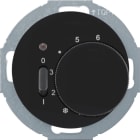 HAGER - Serie R.classic TR mit Öffner, Wippschalter, schwarz glänzend