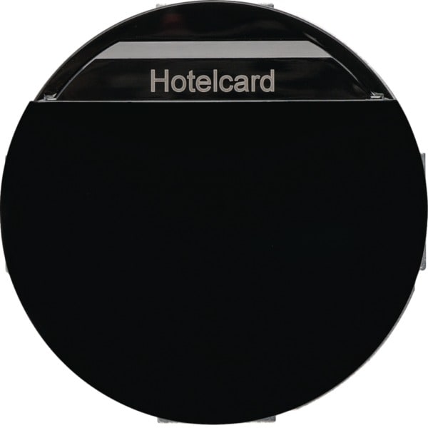 HAGER - R.x Hotelcard-Schalteraufsatz Relais-Schalter, schwarz glänzend