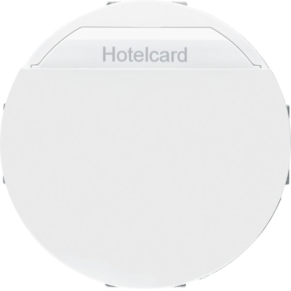 HAGER - R.x Hotelcard-Schalteraufsatz Relais-Schalter, polarweiß glänzend