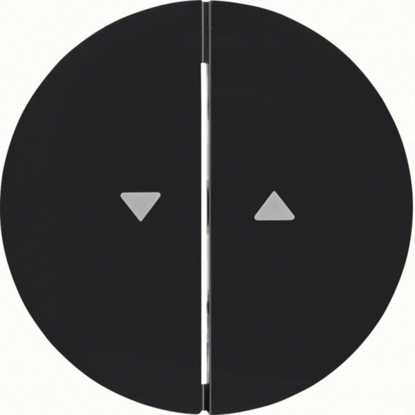HAGER - R.x Serinewippe mit Aufdruck Symbol Pfeil, schwarz glänzend