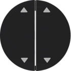 HAGER - R.x Serinewippe mit Aufdruck Symbol Pfeile, schwarz glänzend