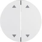HAGER - R.x Serinewippe mit Aufdruck Symbol Pfeile, polarweiß glänzend