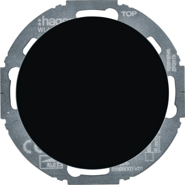 HAGER - R.x Universal-Drehdimmer 420 W/LED 100 W, schwarz glänzend, UP
