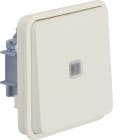 HAGER - W.1 Kontrollschalter-Einsatz Wippe, AP/UP, Linse, polarweiß m., IP55
