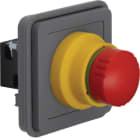 HAGER - W.1 NOT-AUS-Taster-Einsatz, IP55, grau matt