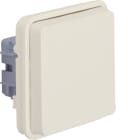 HAGER - W.1 SD-Einsatz mit Schutzkontaktstift, IP55, polarweiß matt