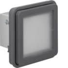 HAGER - W.1 LED-Signallicht-Einsatz weiß, Beleuchtung, IP55, grau matt