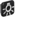 HAGER - W.1 Linse mit Aufdruck Symbol Licht, 10er-Set, IP55, transparent