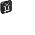 HAGER - W.1 Linse mit Aufdruck Symbol Klingel, 10er-Set, IP55, transparent