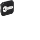 HAGER - W.1 Linse mit Aufdruck Symbol Schlüssel, 10er-Set, IP55, transparent