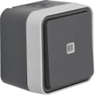 HAGER - W.1 Kontroll-Wechselschalter AP, IP55, grau matt