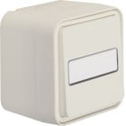 HAGER - W.1 Wechselschalter AP mit Beschr.feld, IP55, polarweiß matt
