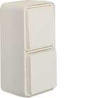 HAGER - W.1 SSD/WSS Kombination senkrecht, plarweiß matt
