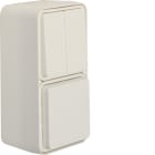 HAGER - W.1 SSD/WSS Kombination IP55, senkrecht, plarweiß matt