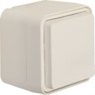 HAGER - W.1 SSD mit Klappdeckel IP55, polarweiß matt