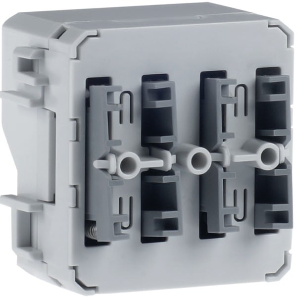 HAGER - W.1 Taster BA KNX Secure, 2fach mit Schrägstellung, 2 Schaltpunkt, IP55