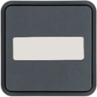 HAGER - W.1 Wippe 1fach für Taster-BA Secure, mit Beschr.feld, grau