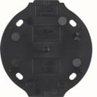 HAGER - Serie 1930 Selbstverlöschende Bodenplatte, schwarz