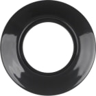 HAGER - Serie 1930 Rosenthal Porzellanrahmen 1fach schwarz glänzend