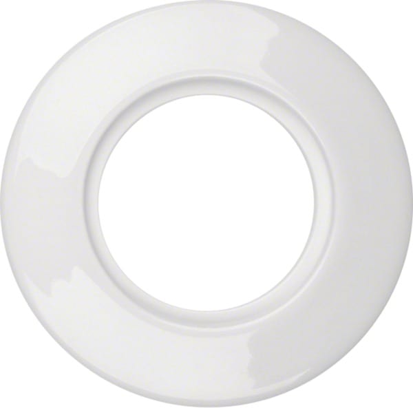 HAGER - Serie 1930 Rosenthal Porzellanrahmen 1fach polarweiß glänzend