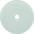 HAGER - Serie Glas Glasabdeckplatte für Drehschalter/-taster, polarweiß glänzend