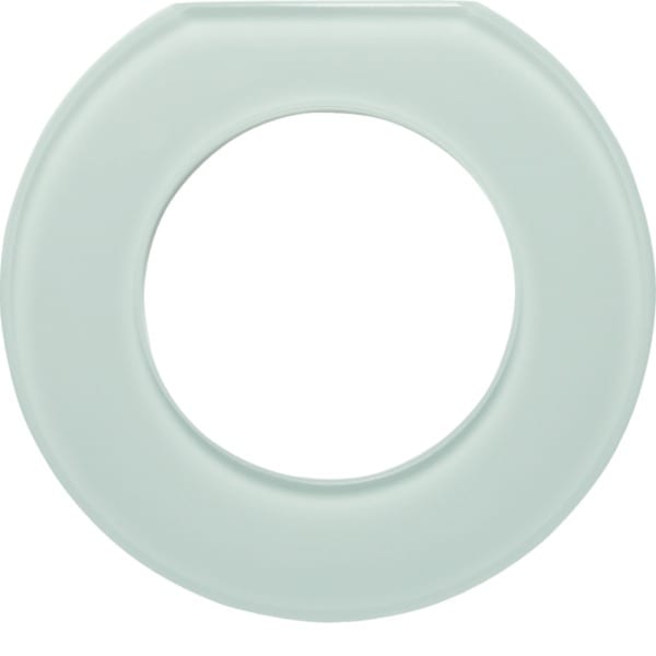 HAGER - Serie Glas Endrahmen polarweiß glänzend