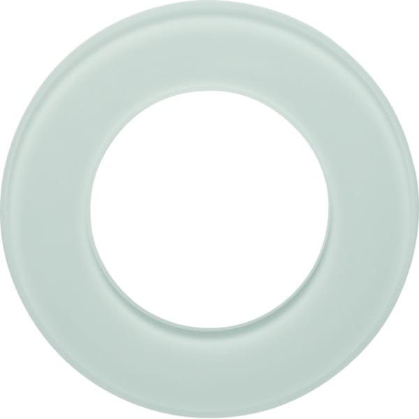 HAGER - Serie Glas Glasrahmen 1fach polarweiß glänzend