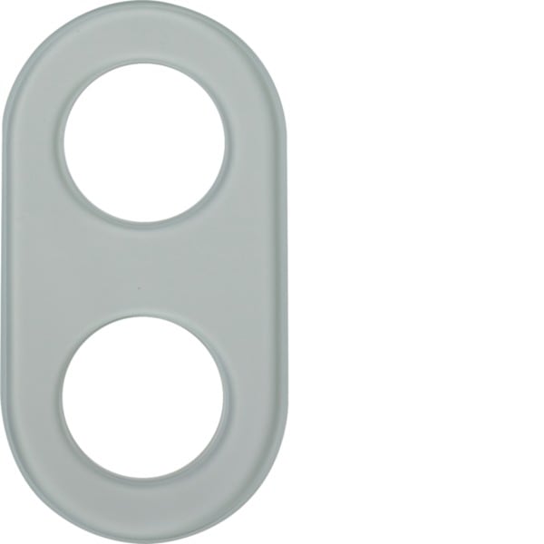 HAGER - Serie Glas Glasrahmen 2fach Glas klar