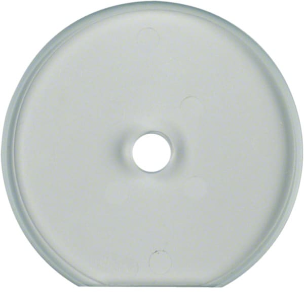 HAGER - Serie Glas Endrahmen für Drehschalter/-taster, Glas klar