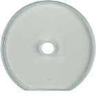 HAGER - Serie Glas Endrahmen für Drehschalter/-taster, Glas klar