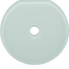HAGER - Serie Glas Endrahmen für Drehschalter/-taster, polarweiß glänzend